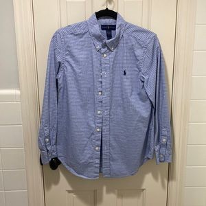 Ralph Lauren Boys Plaid Cotton Poplin Shirt